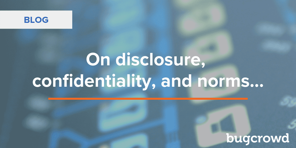 On disclosure, confidentiality, and norms…